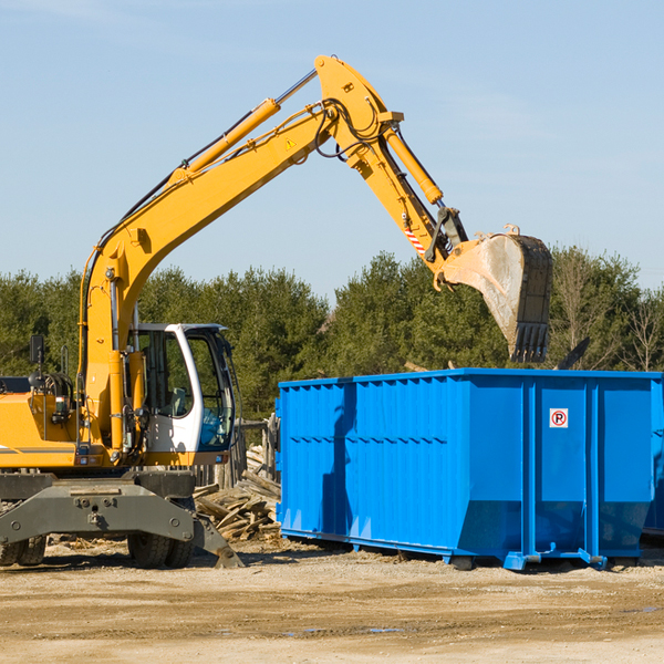 what size residential dumpster rentals are available in Mineral Point Pennsylvania